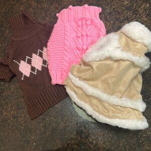 Pet coat and sweaters